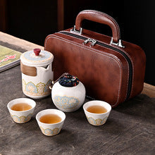 Arabic Travel Tea Set - Heat-Resistant Ceramic Business Gift for Middle East Desert Trips